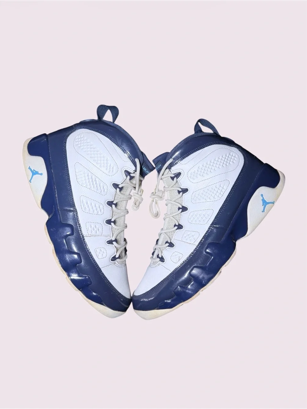 Size 10 - Air Jordan 9 Retro University Blue 302370-145 OG White UNC